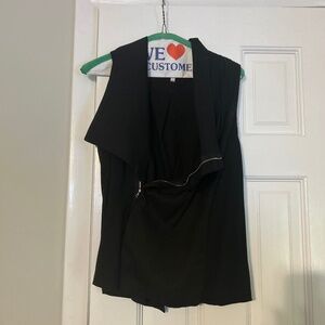 Pixley Asymmetrical Moto Zip Up Vest